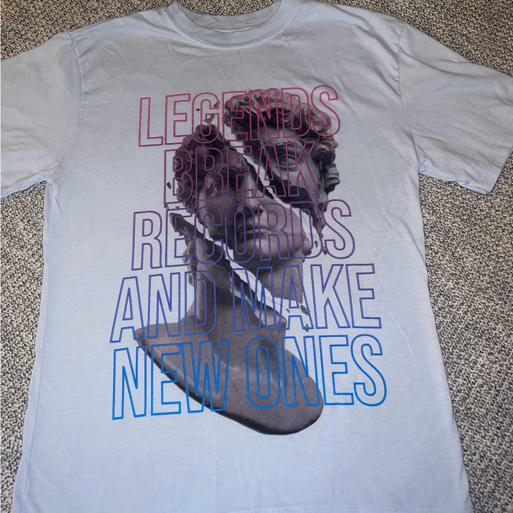 Graphic Print Gray T-Shirt